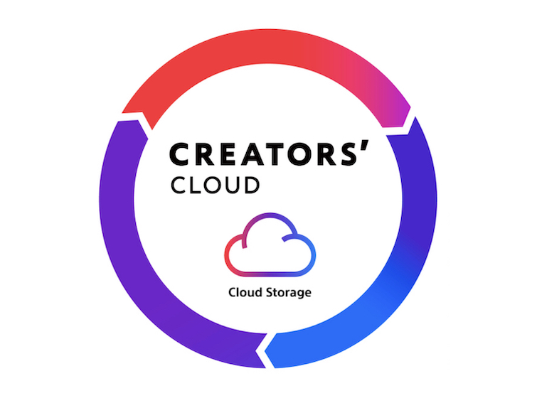 Graphic of Sony's Creators Cloud cloud storage